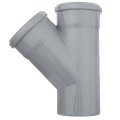Тройник ВК ПП 110/110х45, серый,РТП