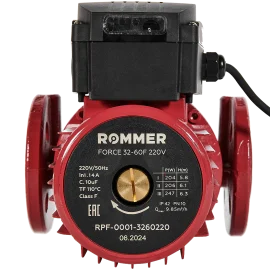 Насос циркуляционный фланцевый ROMMER PRF трехскоростной 32-60F 220V