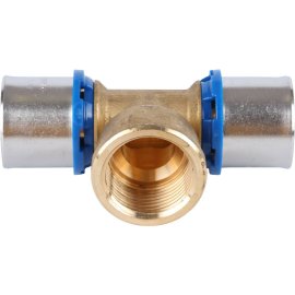 Тройник-переходник APE с внутренней резьбой 32х1 х32 для металлопластиковых труб прессовой, ARL2110404