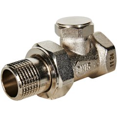 Клапан запорно-балансировочный ROMMER RVL-0001-100015 прямой 1/2, RVL-0001-100015