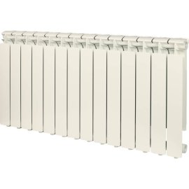 Радиатор алюминиевый STOUT Bravo 500 14 секций боковое подключение RAL9010, SRA-0110-050014