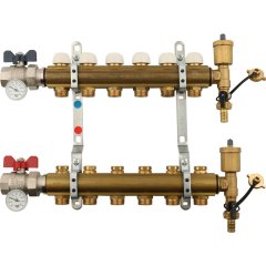 Коллектор в сборе на 6 выходов TIEMME 1х3/4 ЕК, 3870007(3875G060506)