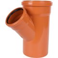 Тройник Sinikon НПВХ D160x110x45° для наружной канализации, 20330.R.B