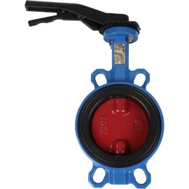 Затвор поворотно-дисковый Tecofi VPI4448 DN 100 PN 16 межфланцевый с ручкой из чугуна EPDM, VPI4448-02EP0100