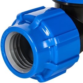 Тройник ПНД Политэк равнопроходный 40х40х40/90° ТПК-АКВА, 50050040