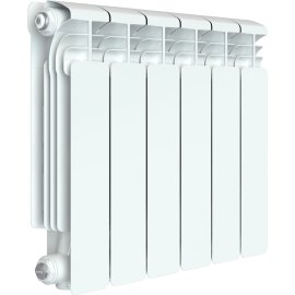 Радиатор алюминиевый RIFAR ALUM VENTIL 350 VR 6 секций нижнее правое подключение (белый RAL 9016), 2RАl35.VR-6