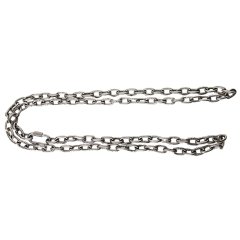 Подъемная цепь Vandjord d=5мм с карабином материал нержавеющая сталь AISI304 12 м, грузоподъемность 500 кг