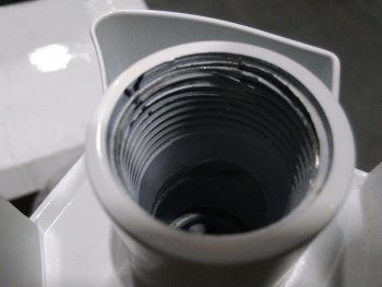 Уцененный товар (брак резьбы): Радиатор алюминиевый ROMMER Optima 500 8 секций боковое подключение (RAL9016), RAL-0210-050008