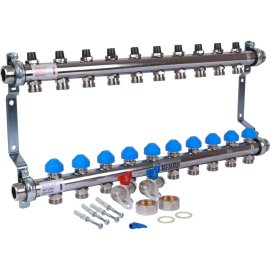 Распределительный коллектор РЕХАУ HKV на 10 контуров (нерж .сталь)