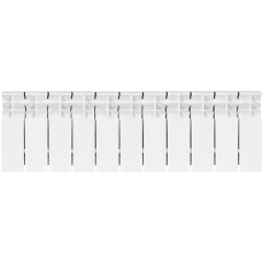 Радиатор биметаллический STOUT TITAN 200 11 секций боковое подключение (белый RAL 9016)