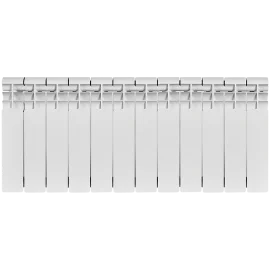 Радиатор алюминиевый ROMMER Profi 350 12 секций (AL350-80-80-080) боковое подключение (RAL9016), RAL-1210-035012