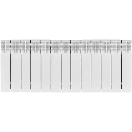 Радиатор биметаллический STOUT TITAN 350 13 секций боковое подключение (белый RAL 9016), SRB-3310-035013