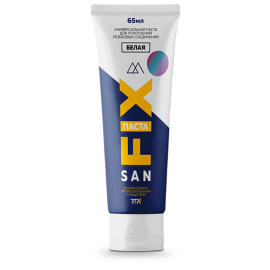 Паста унив д/упл рез соед65,туба,бел,FIX