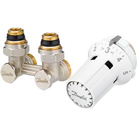 Danfoss RLV-KS 20х15 уг. и RAW-K комплект, 013G2137