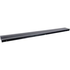 Внутрипольный конвектор STOUT SCQ-1100 75х240х2500 (Решётка роликовая) правое подключение, SCQ-1100-0724250