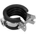 Хомут для труб STOUT одновинтовой с гайкой М8, 3/4 (25-28мм)