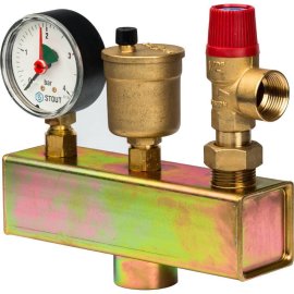 Группа безопасности котла STOUT (до 50 кВт) (без теплоизоляции)