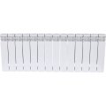 Радиатор биметаллический RIFAR BASE 350 14 секций боковое подключение (белый RAL 9016), 1RB35-14
