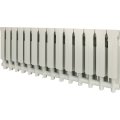 Радиатор алюминиевый Global ISEO 350 14 секций боковое подключение (белый RAL 9010), IS035014