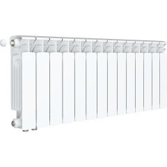 Радиатор биметаллический RIFAR BASE VENTIL 350 BVL 14 секций нижнее левое подключение (белый RAL 9016)
