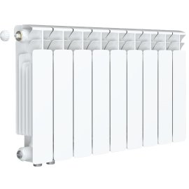 Радиатор биметаллический RIFAR BASE VENTIL 350 9 секции BVRL нижнее правое подключение (белый RAL 9016), 1RB35.VС-9
