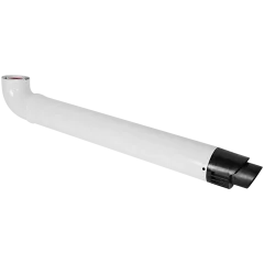 Комплект традиционного дымохода ROMMER СТАНДАРТ D60/100, L900 (Bosch,Buderus,Navien S/C/E,Baxi ECO Nova(кроме 31F и 1.31F)/Classic,Fondital)в комп. фланец