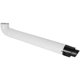 Комплект традиционного дымохода ROMMER СТАНДАРТ D60/100, L900 (Bosch,Buderus,Navien S/C/E,Baxi ECO Nova(кроме 31F и 1.31F)/Classic,Fondital)в комп. фланец