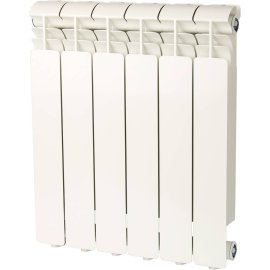 Радиатор алюминиевый Global ISEO 500 6 секций боковое подключение (белый RAL 9010), IS05001006