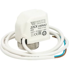 Электротермический сервопривод Watts 22CX230NA2 нормально открытый, 230 В, 10029674