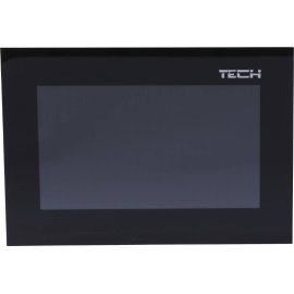 Комнатный двухпозиционный  регулятор цветной (стекло 2мм) черный TECH, ST-283