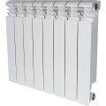Радиатор алюминиевый STOUT VEGA 500 8 секций боковое подключение (белый RAL 9016), SRA-1310-050008