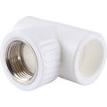 Тройник Kalde с внутренней резьбой 32х1 для полипропиленовых труб под сварку (цвет белый), 3222-tfo-321032