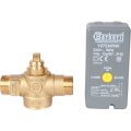 2-Ходовой зональный клапан, сервопривод 230V STOUT с 3-х жильным кабелем 1м., НР 3/4