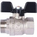 Кран шаровой стандартнопроходной STOUT SVB ВР/НР, ручка бабочка 3/4, SVB-0014-000020