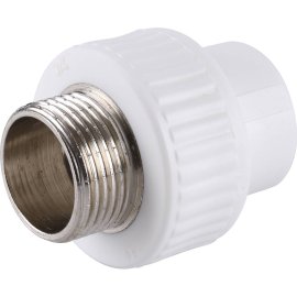 Муфта комбинированная Kalde наружняя резьба 20x3/4 для полипропиленовых труб под сварку, 3222-nmo-200c00