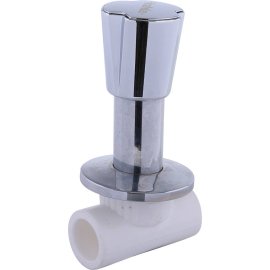 Вентиль Kalde c хромированной ручкой трилистник d=25