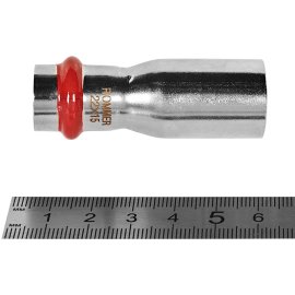 Муфта ROMMER переходная НПр-ВПр, 22х15, из нержавеющей стали прессовой, RSS-1020-002215