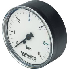 Манометр аксиальный WATTS нр 63 мм 1/4 давление 6 бар