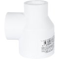 Тройник переходной Политэк 32х25х20 для полипропиленовых труб под сварку (цвет белый)