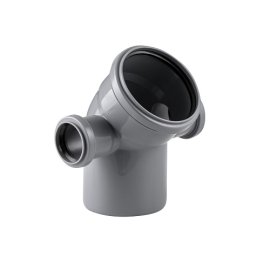 Отвод левый/правый ВК ПП 110/50х45, серый,РТП