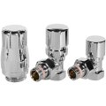 Комплект клапанов термостатических STOUT Design хром, угловой 1/2, SVTDK-0002-000015C