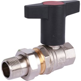 Кран шаровой OVENTROP Optibal с маховиком ВР конич. уплотн. с НГ 3/4, 1075706
