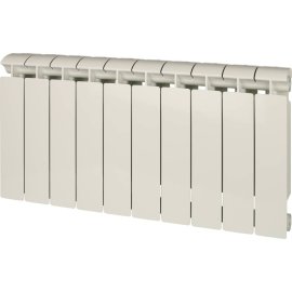 Радиатор биметаллический Global STYLE EXTRA 350 10 секций боковое подключение (белый RAL 9010), STE03501010