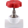 Вентиль Kalde d=25 для полипропиленовых труб под сварку (цвет белый)