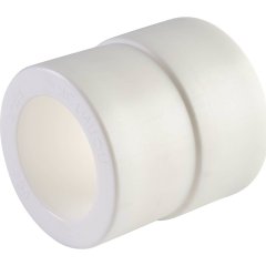 Муфта переходная внутр./наруж. Политэк 50х40 для полипропиленовых труб под сварку (цвет белый)