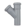 Тройник ВК ПП 50/50х45, серый,РТП