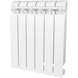 Радиатор алюминиевый Global ISEO 800 12 секций боковое подключение (белый RAL 9010), 90320