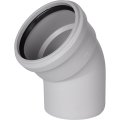 Отвод канализационный бесшумный STOUT D110х45°, SKB-0010-011045