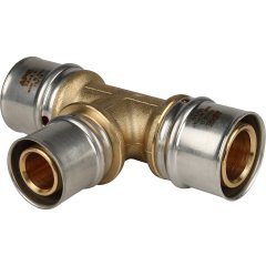Тройник переходной STOUT 32х26х32 для металлопластиковых труб прессовой, SFP-0005-322632