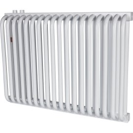 2-х трубчатый радиатор стальной ROMMER RST 2050/18 секций нижнее правое подключение RAL9016, RST-205018-020